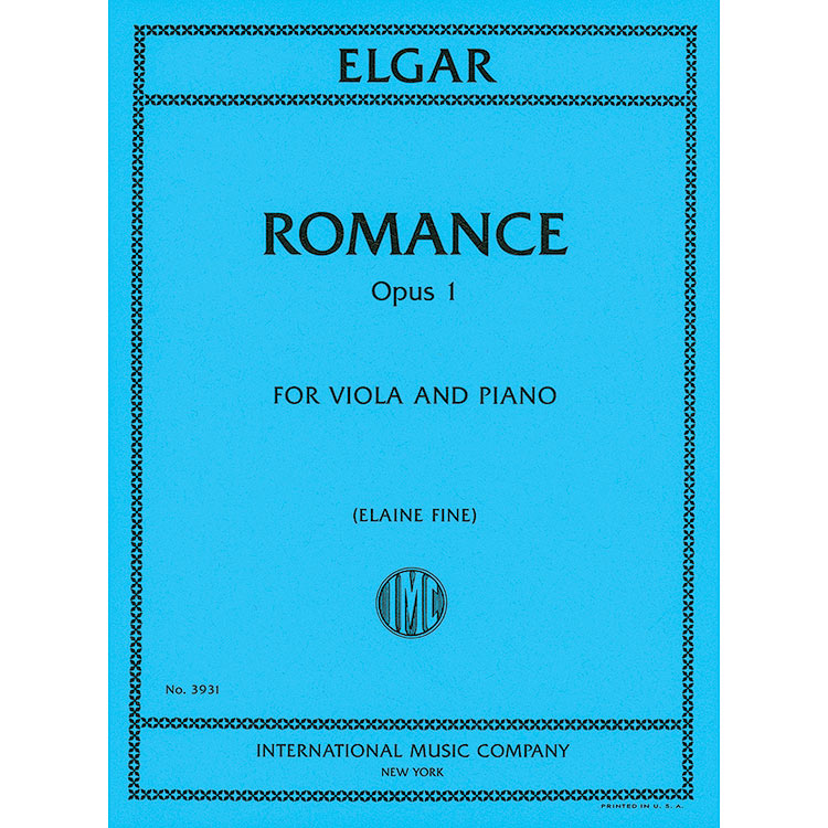 Romance, Op. 1, for viola and piano; Edward Elgar (International)