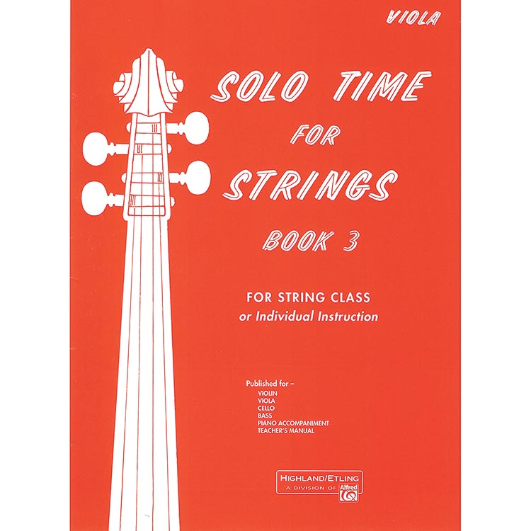 Solo Time for Strings, book 3, viola; Forest Etling (Alfred)