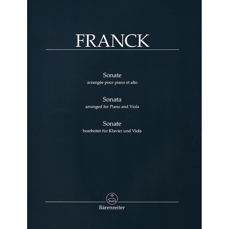 Sonata in A Major for viola and piano (urtext); Cesar Franck