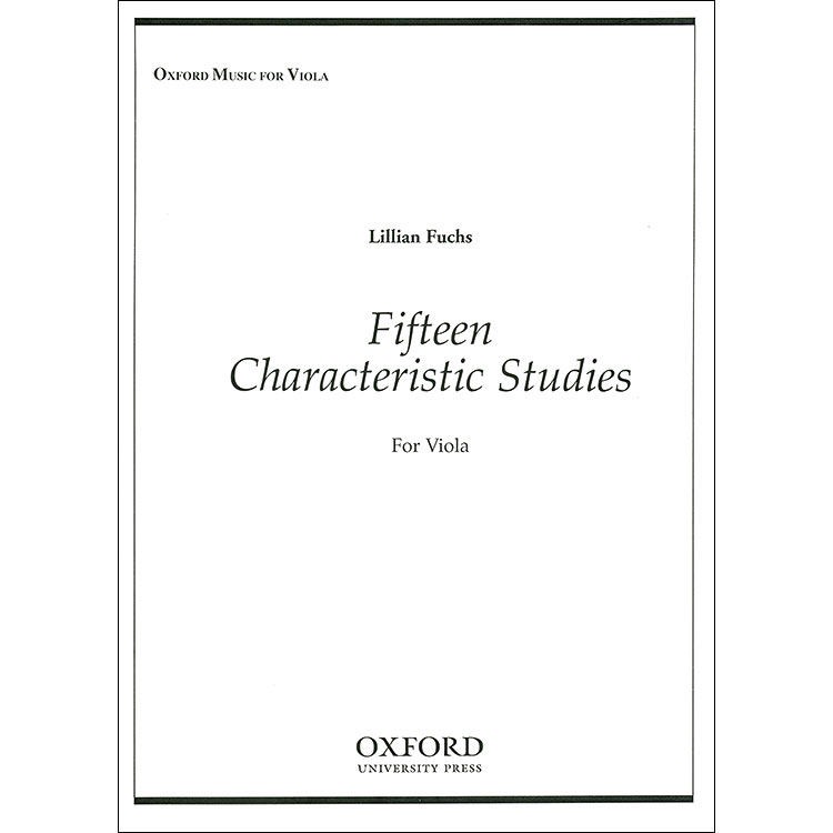 Fifteen Characteristic Studies, viola; Lillian Fuchs