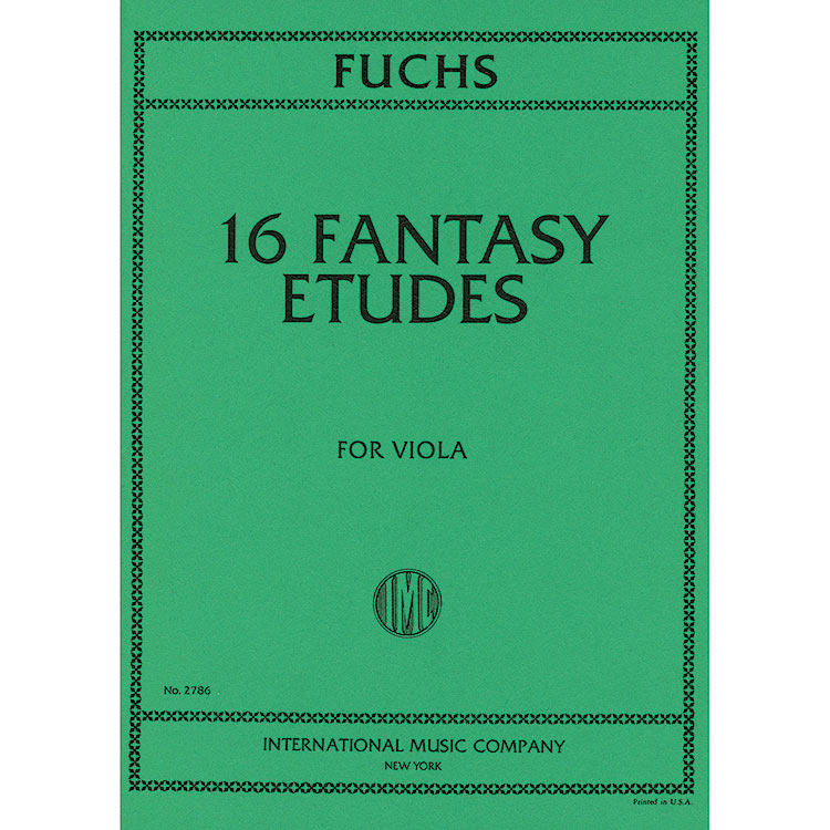 Sixteen Fantasy Etudes, Viola; Lillian Fuchs