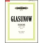 Elegie in G Minor, op.44 for viola and piano; Alexander Glazunov (Peters Edition)