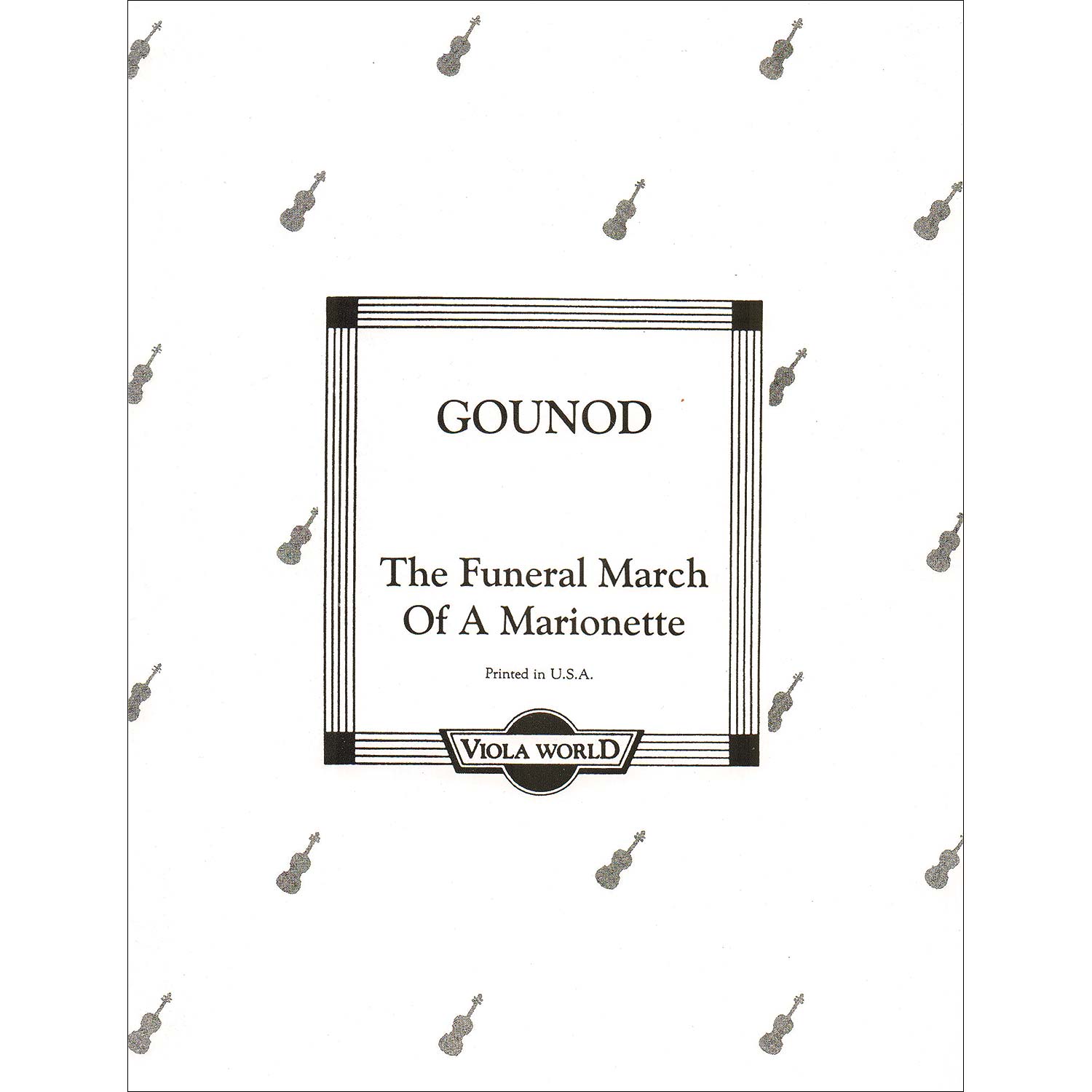 The Funeral March Of A Marionette Viola And Piano Charles Gounod