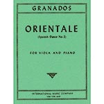 Orientale for viola and piano; Enrique Granados (International Music)
