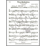Three Meditations for viola and organ; Adolphus Hailstork