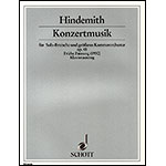 Konzertmusik, Op.48, viola with piano; Paul Hindemith (Schott Editions)