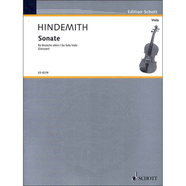 Sonata No. 4 for Solo Viola (1937); Paul Hindemith