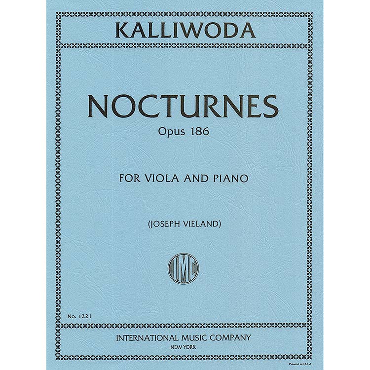 Six Nocturnes, op. 186, viola and piano; Johannes Kalliwoda (International)