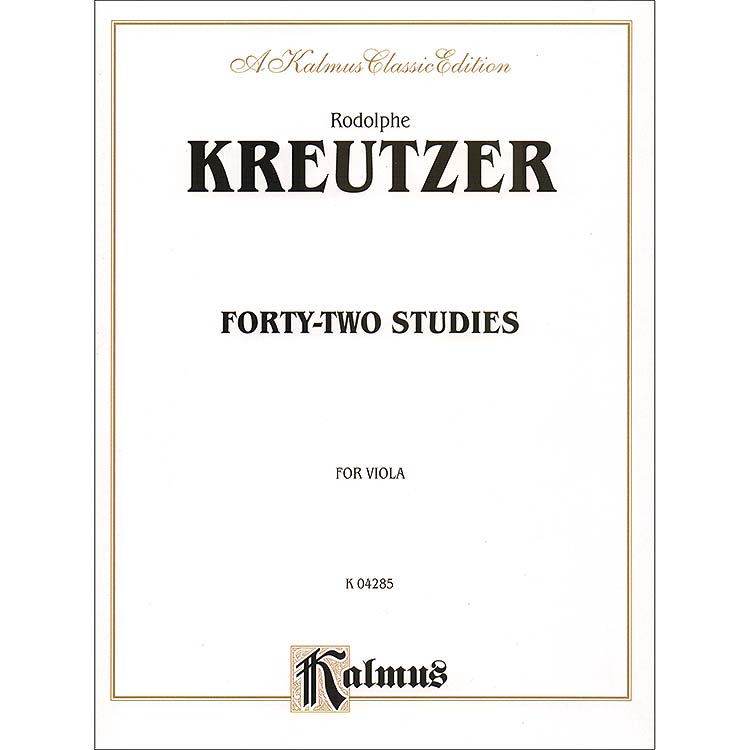 Forty-Two Studies, viola; Kreutzer (Kal)