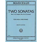 Two Sonatas, F Major & G Minor (op. 2/1 & 4) viola and piano (Katims); Benedetto Marcello (International))