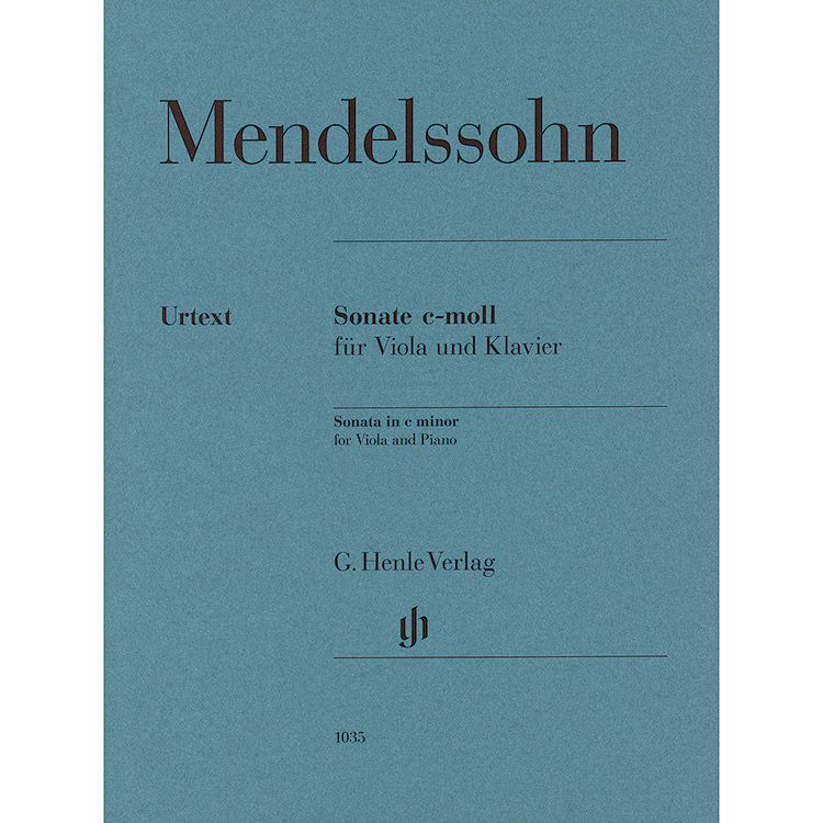 Sonata in C minor for viola and piano (urtext); Felix Mendelssohn