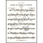 Song without Words in D Major, Op.109 for viola and piano; Felix Mendelssohn