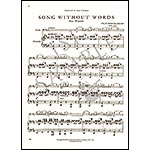 Song without Words in D Major, Op.109 for viola and piano; Felix Mendelssohn