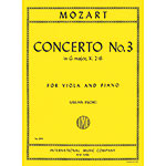 Concerto no. 3 in G Major, K216 transcribed for viola; Wolfgang Amadeus Mozart (International)