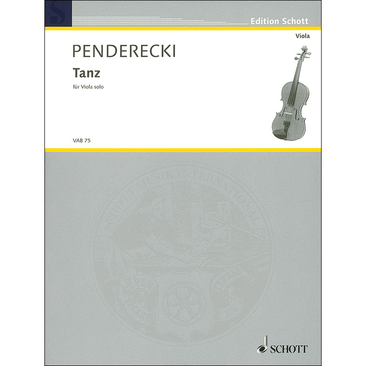 Tanz for solo viola; Krzysztof Penderecki