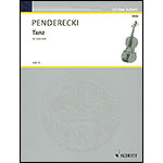 Tanz for solo viola; Krzysztof Penderecki
