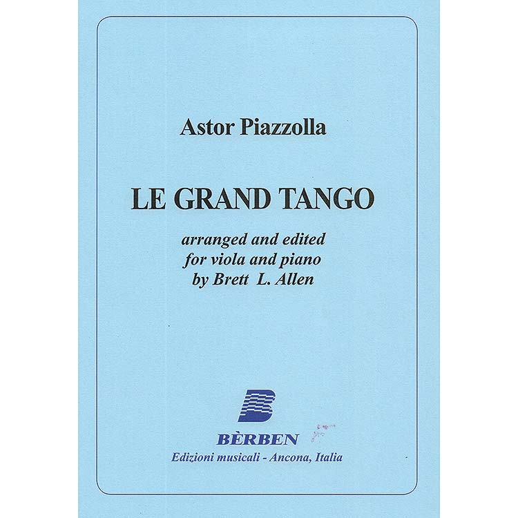Le Grand Tango, viola and piano; Astor Piazzolla (Berben)