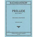 Prelude, op. 23, no. 4 for viola and piano; Sergei Rachmaninoff (International)