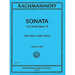 Sonata in G Minor, op. 19, viola and piano; Sergei Rachmaninoff (International)