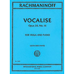 Vocalise, op. 34, no. 14 for viola and piano; Sergei Rachmaninoff (International)