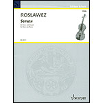 Sonata No. 1 for viola and piano; Nikolai Roslavets