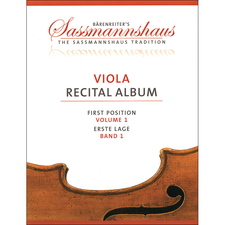 Viola Recital Album, Volume 1, for viola and piano (Barenreiter's Sassmannshaus Series)
