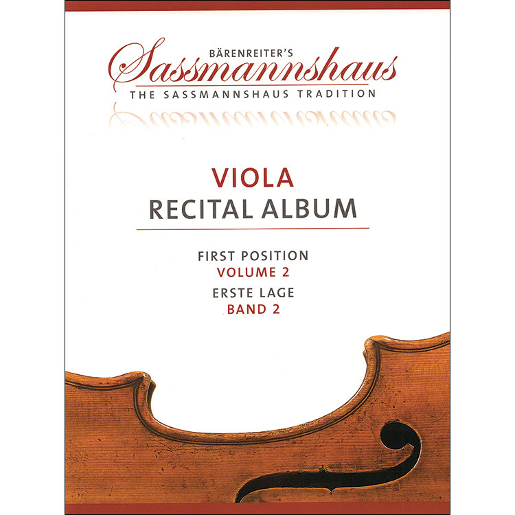 Viola Recital Album, Volume 2, for viola and piano (Barenreiter's Sassmannshaus Series)