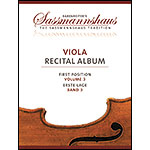 Viola Recital Album, Volume 3, for viola and piano (Barenreiter's Sassmannshaus Series)