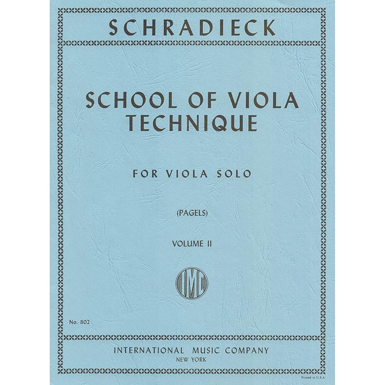 School of Technique, Book 2, Viola; Schradieck (Int)