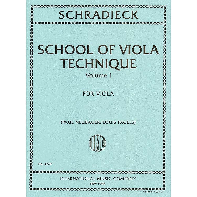 School Viola Technique, volume 1; Henry Schradieck (International Music Company)