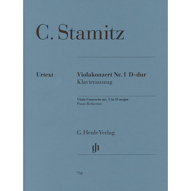 Concerto in D Major, no.1, viola and piano (urtext; Carl Stamitz (G. Henle Verlag)
