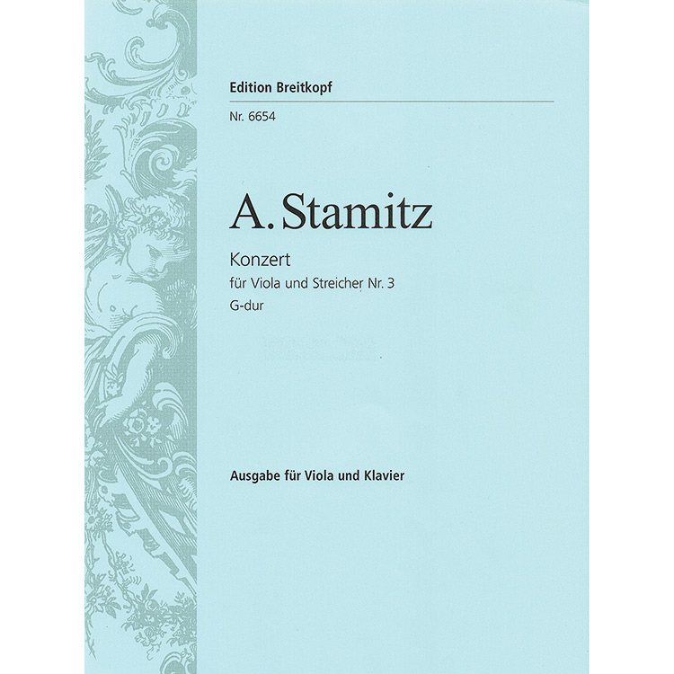 SO: Concerto No. 3 in G Major for viola and piano; Anton Stamitz (Breitkopf and Hartel)