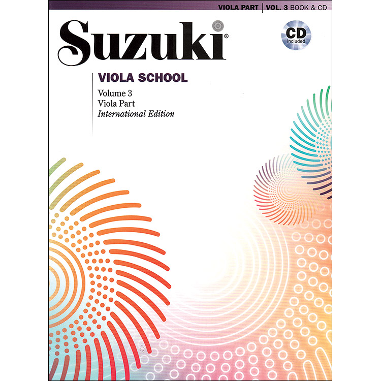 Suzuki Viola School, Volume 3, Book with CD - International Edition