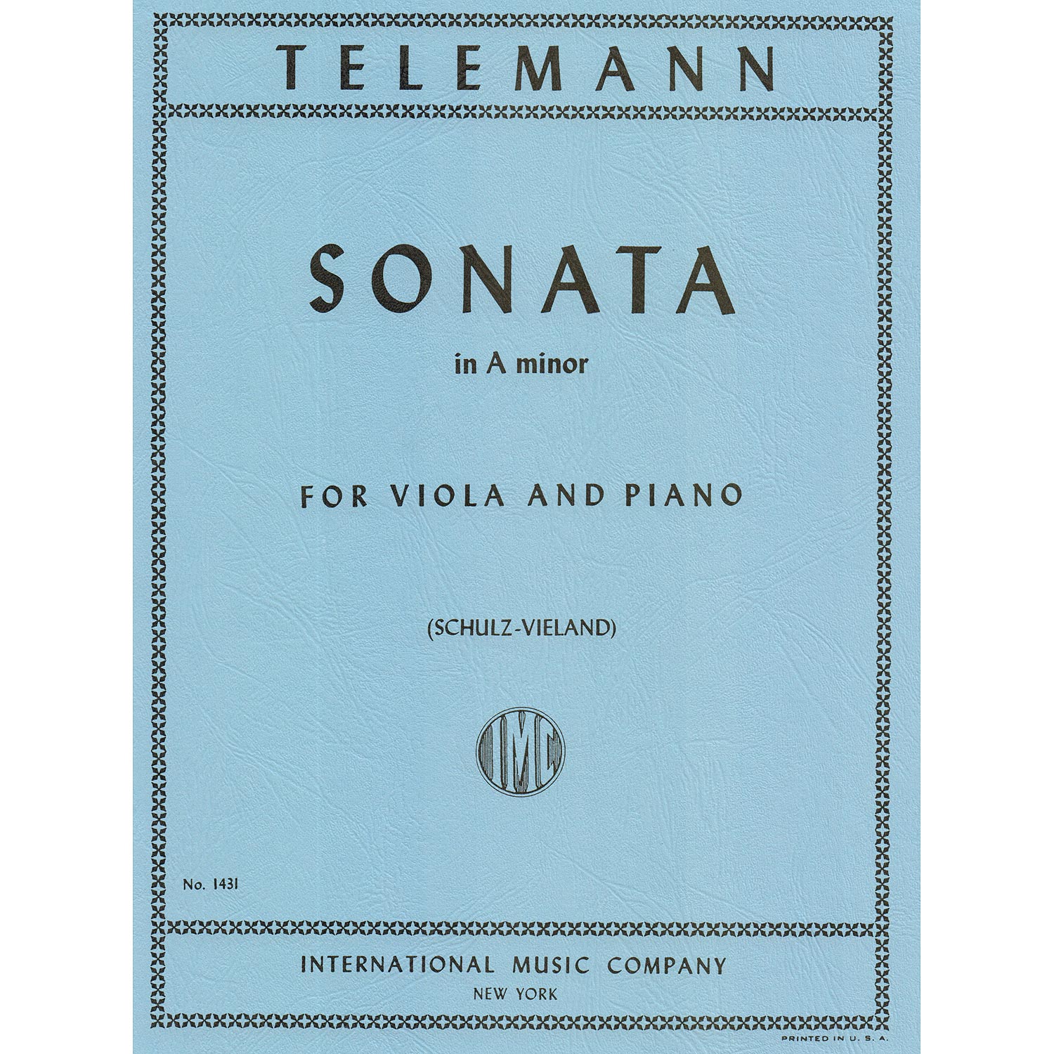 Sonata in A Minor for viola and piano; Philipp Telemann