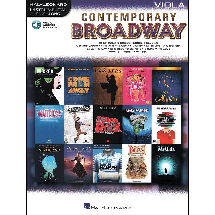 Contemporary Broadway for viola with online audio access (Hal Leonard)