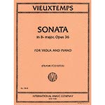Sonata in B-flat Major, opus 36 for viola and piano; Henri Vieuxtemps (International Music)