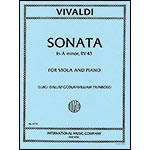 Sonata No. 3 in A Minor, RV 43 for viola and piano; Antonio Vivaldi