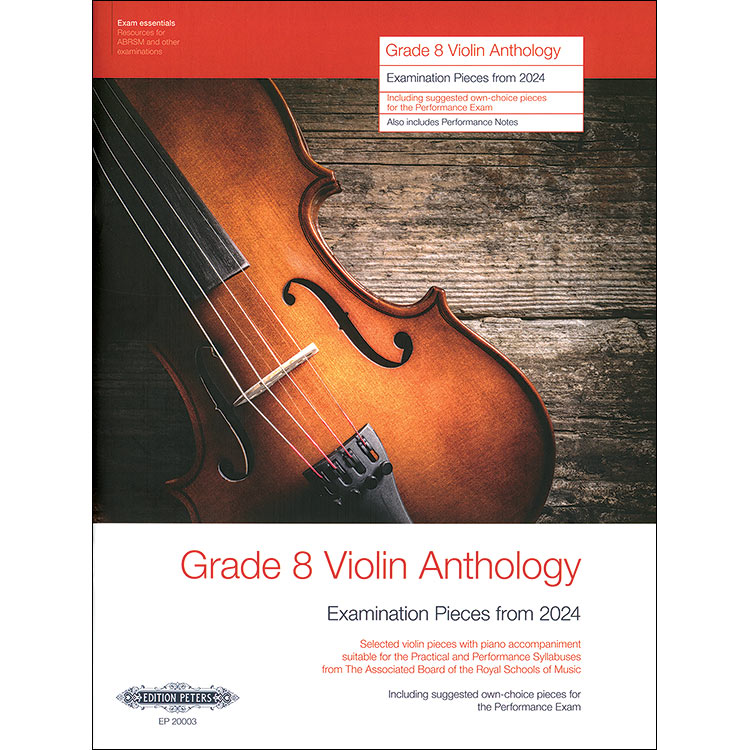 Grade 8 Violin Anthology: ABRSM Examination Pieces for 2024 for violin and piano