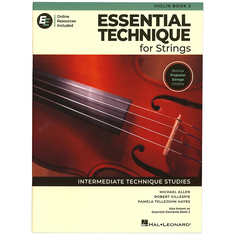 Essential Technique, Book 3 for violin (2025 edition); Allen