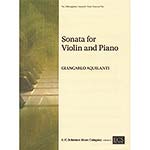 Sonata for violin and piano; Giancarlo Aquilanti (E. C. Schirmer)