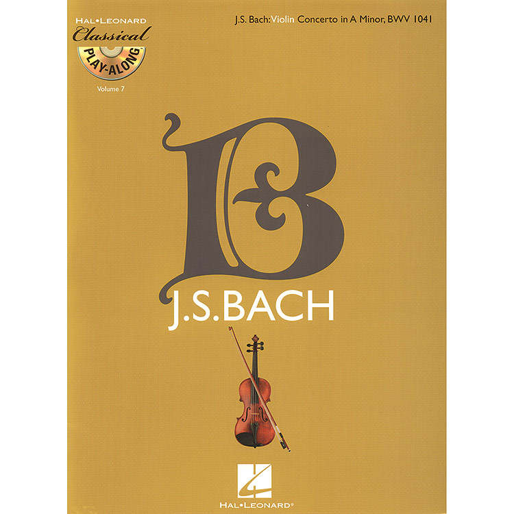 Concerto No. 1 in A Minor, for violin and piano, Book/CD; Johann Sebastian Bach (Hal Leonard)