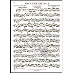 Concerto in A Minor, BWV 1041, for violin and piano (Galamian); Johann Sebastian Bach