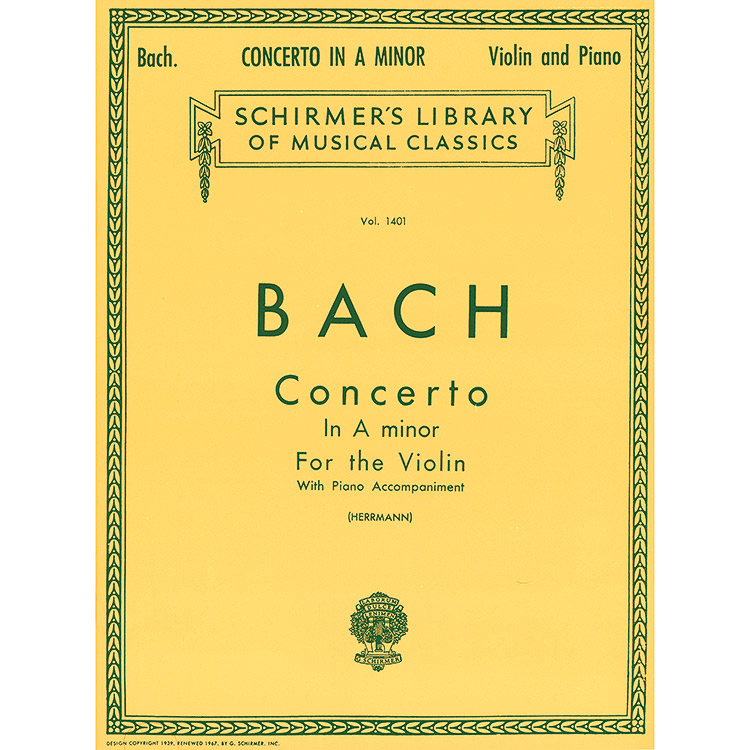 Concerto in A Minor BWV 1041 for violin and piano (E. Herrmann); Johann Sebastian Bach