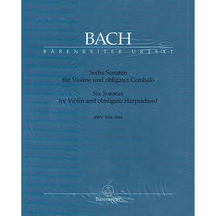 SO: Six Sonatas for violin and harpsichord, BWV 1014-1019; Johann Sebastian Bach (Barenreiter Verlag)