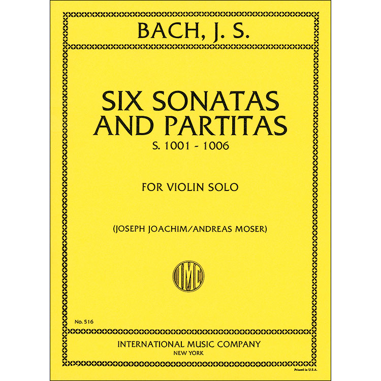 Six Sonatas & Partitas for solo violin, BWV 1001-1006 (Joachim); Johann Sebastian Bach