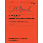 Works for Violin and Harpsichord, Vol. 1 (urtext); Carl Philipp Emanuel Bach