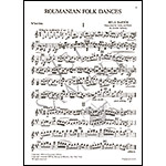 Roumanian Folk Dances, Sz. 56 for violin and piano (Szekely); Bela Bartok