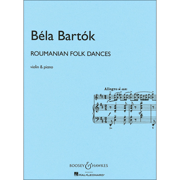 Roumanian Folk Dances, Sz. 56 for violin and piano (Szekely); Bela Bartok