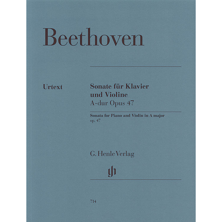 Sonata No. 9 in A Major, Op. 47, for piano and violin (urtext); Ludwig van Beethoven (Henle)