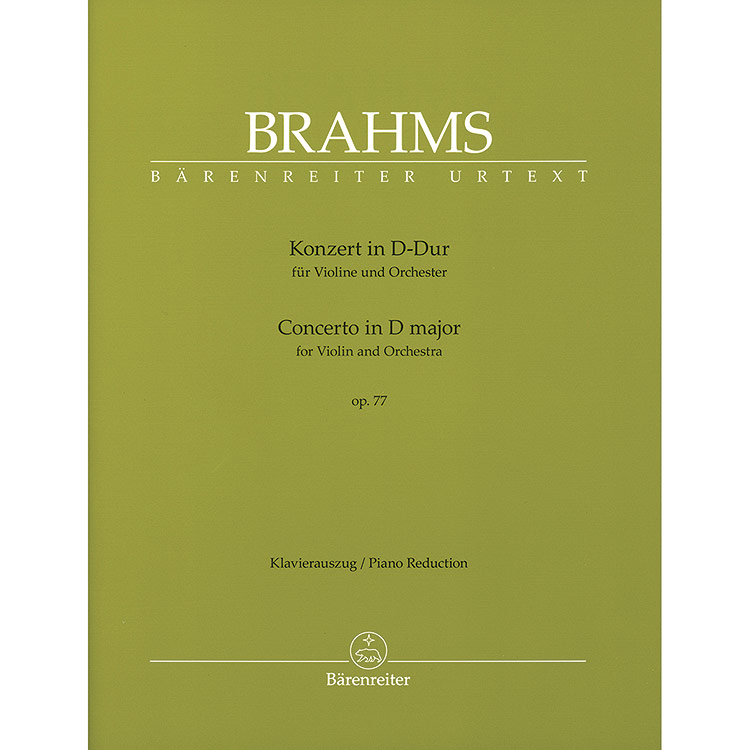 Concerto in D Major, Op. 77, for violin and piano; Johannes Brahms (Barenreiter)